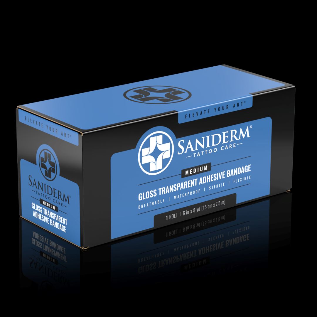 Original Tattoo Bandage Roll - Medium (6 in x 8 yd) Professional Roll Saniderm Tattoo Aftercare 