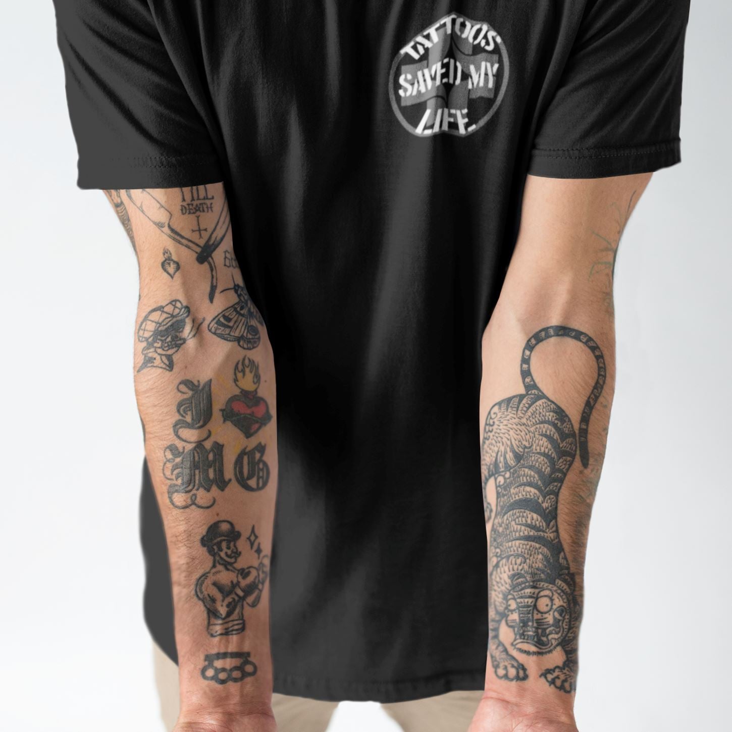 Saniderm x Tattoos Saved My Life Collab Tee T-Shirt Printify 