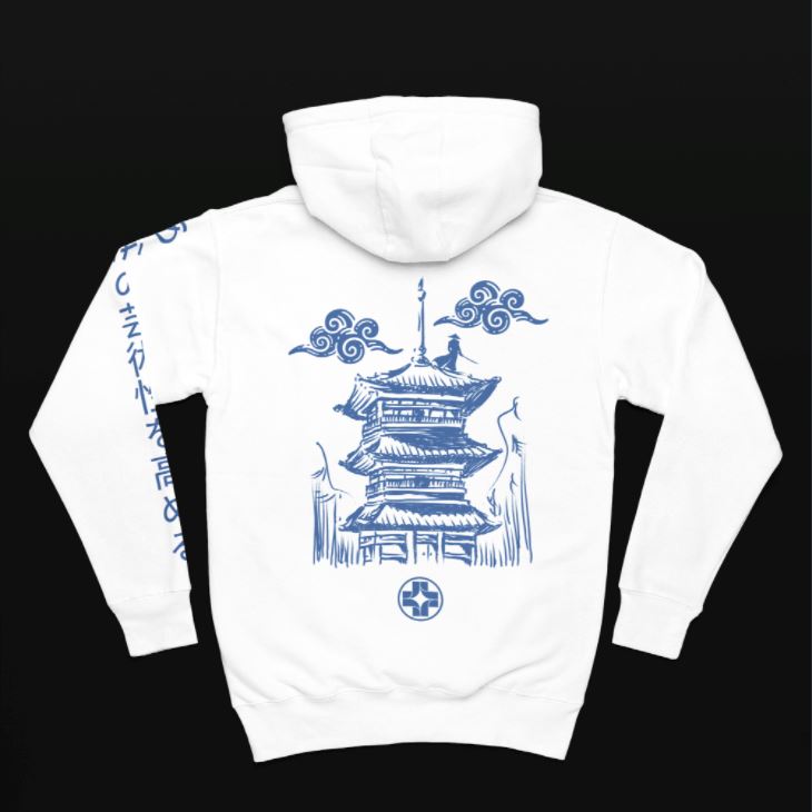 Katakana Midweight Hoodie Saniderm Tattoo Aftercare 